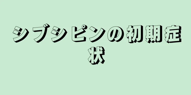 シブシピンの初期症状