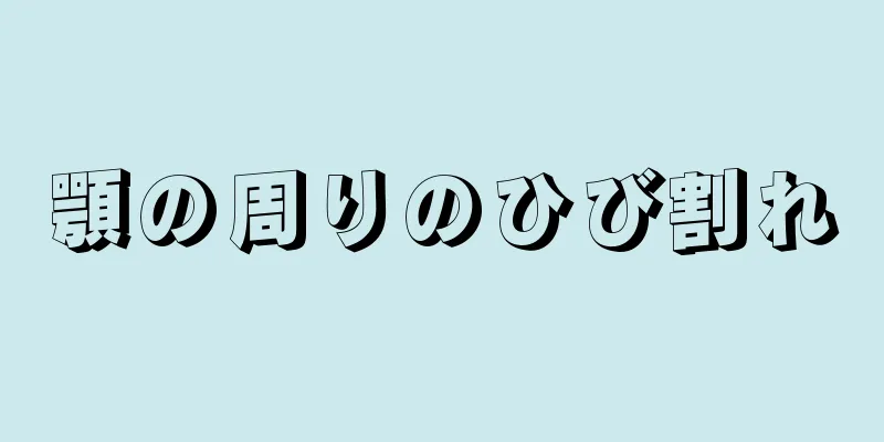 顎の周りのひび割れ