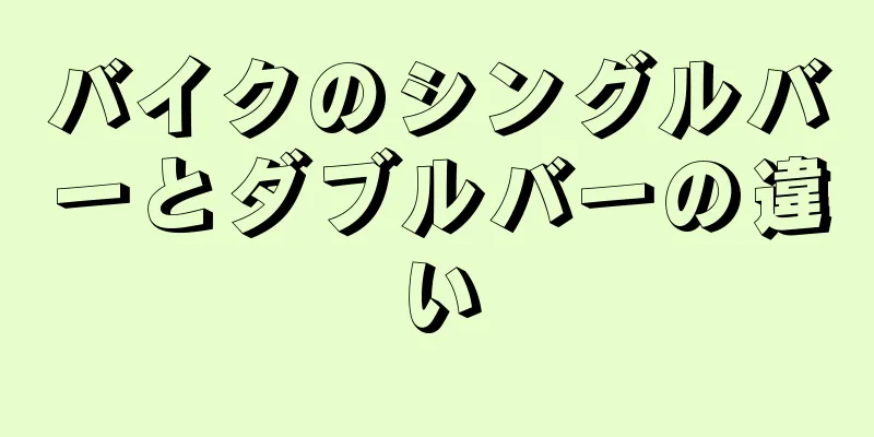 バイクのシングルバーとダブルバーの違い