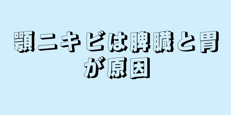 顎ニキビは脾臓と胃が原因