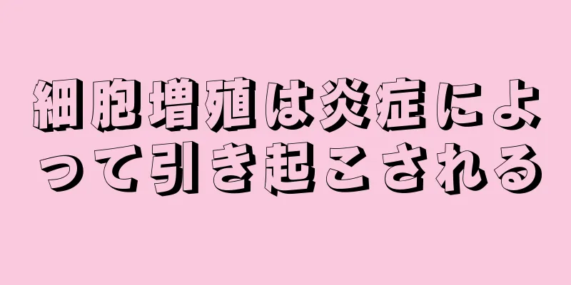 細胞増殖は炎症によって引き起こされる