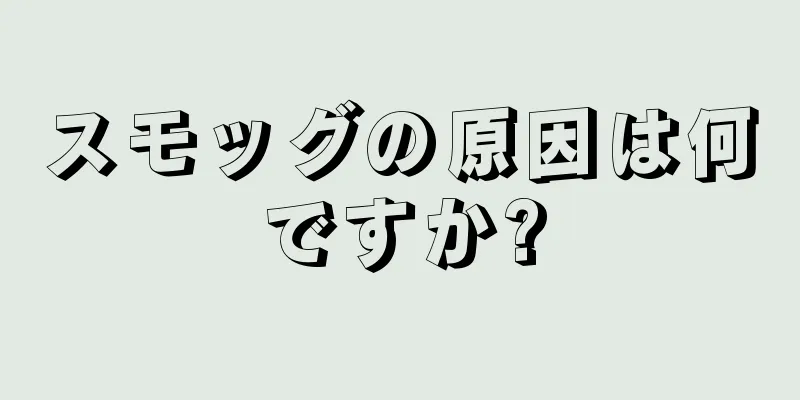 スモッグの原因は何ですか?