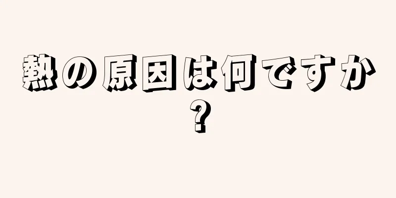 熱の原因は何ですか?