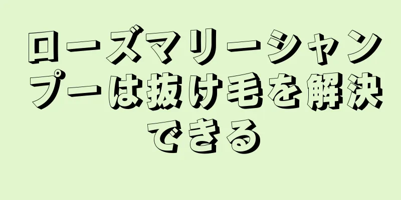 ローズマリーシャンプーは抜け毛を解決できる