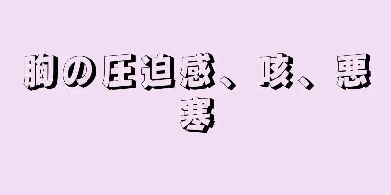 胸の圧迫感、咳、悪寒