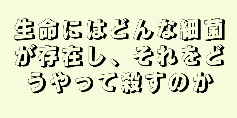 生命にはどんな細菌が存在し、それをどうやって殺すのか