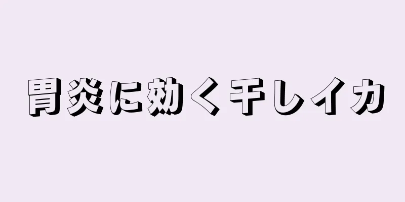 胃炎に効く干しイカ