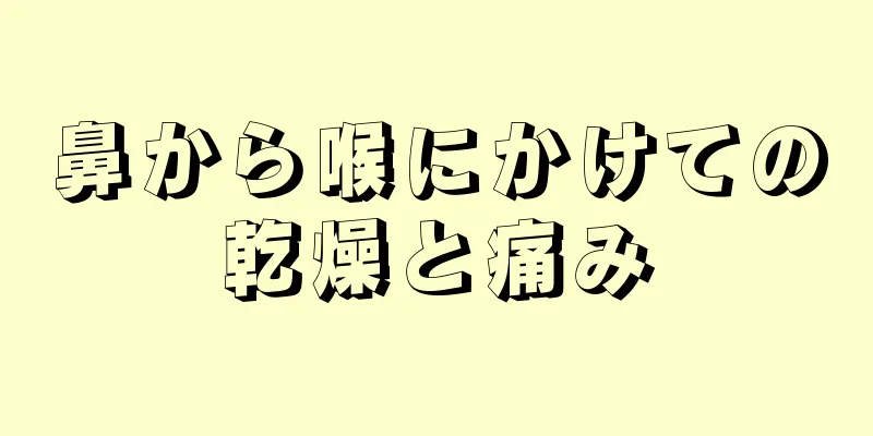 鼻から喉にかけての乾燥と痛み