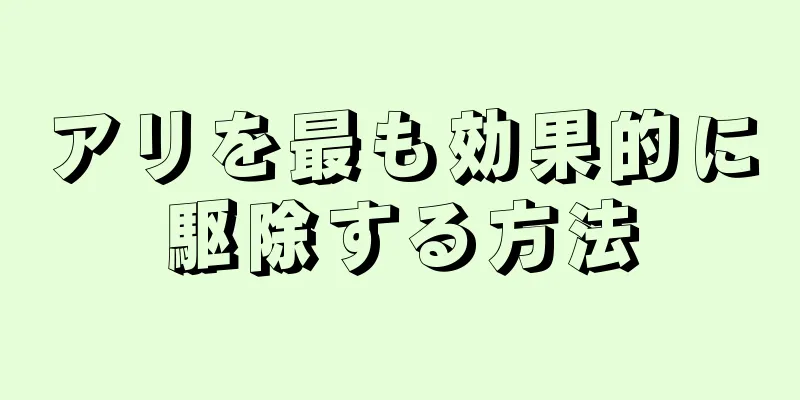 アリを最も効果的に駆除する方法