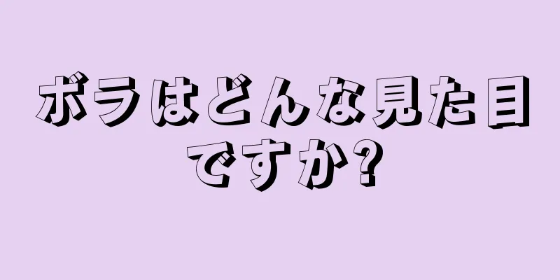 ボラはどんな見た目ですか?