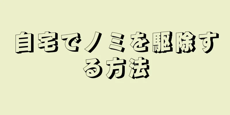 自宅でノミを駆除する方法