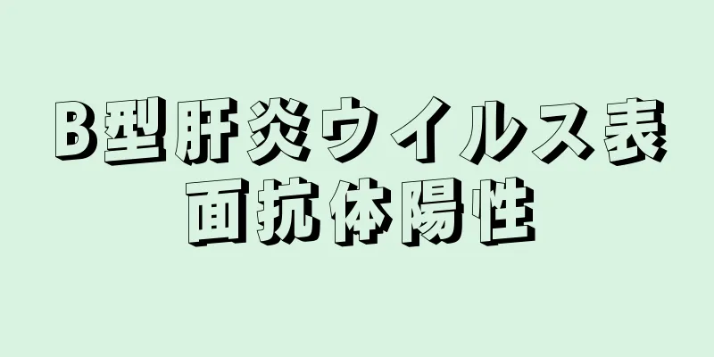 B型肝炎ウイルス表面抗体陽性