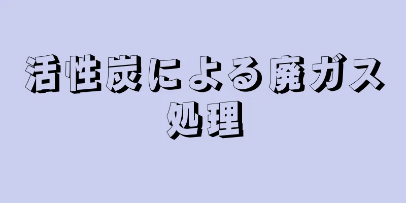 活性炭による廃ガス処理