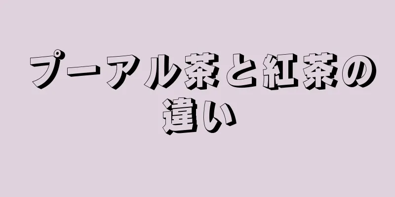 プーアル茶と紅茶の違い