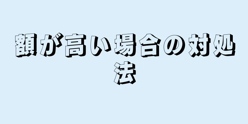 額が高い場合の対処法