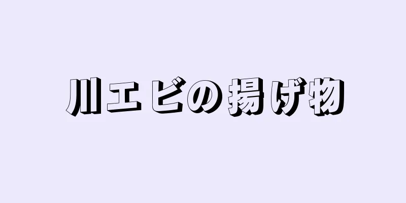 川エビの揚げ物