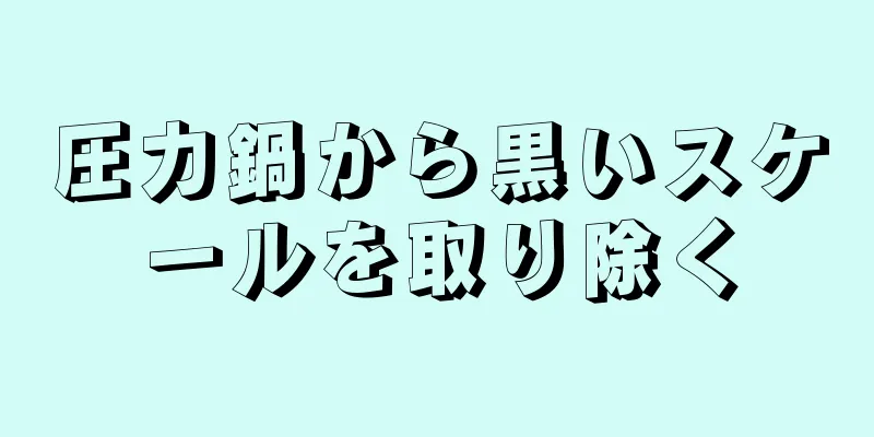 圧力鍋から黒いスケールを取り除く