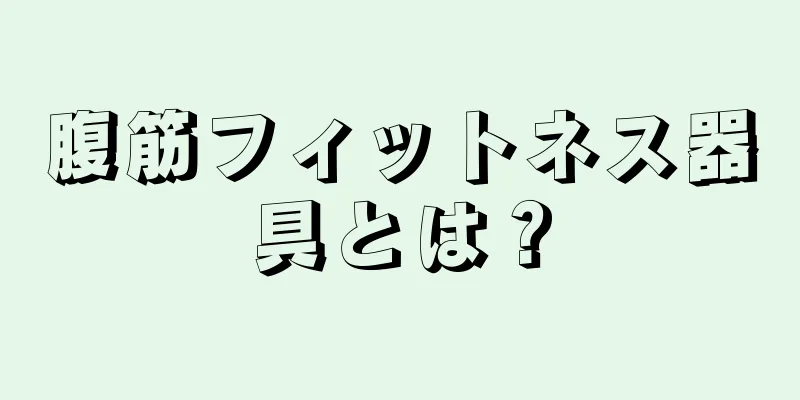 腹筋フィットネス器具とは？