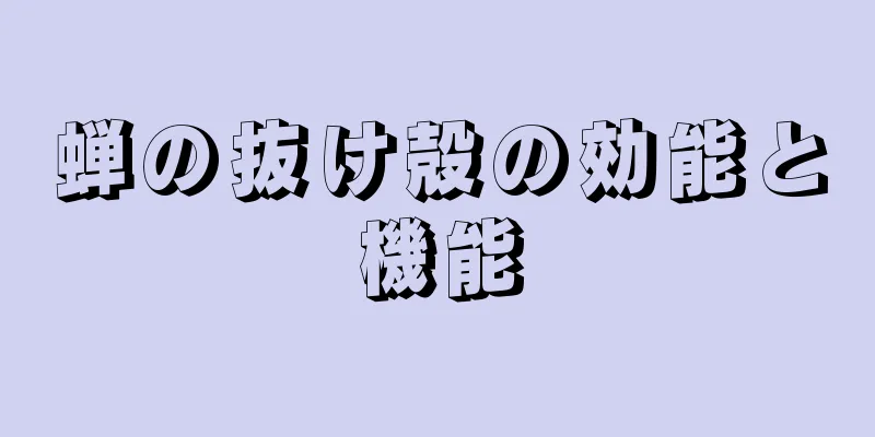 蝉の抜け殻の効能と機能