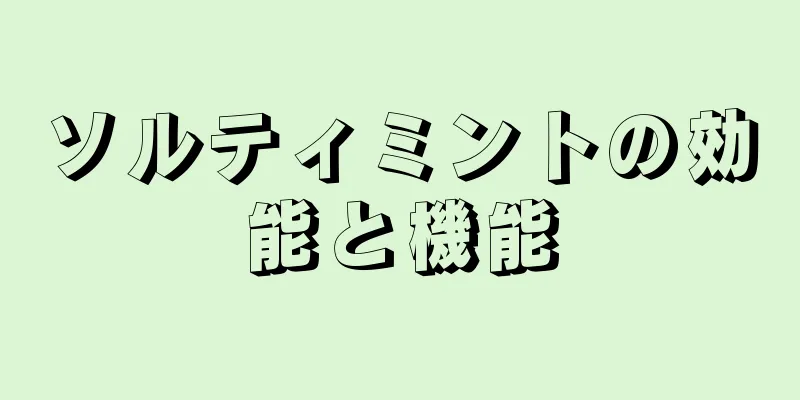 ソルティミントの効能と機能