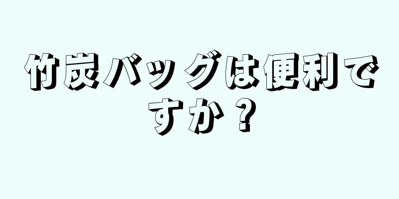 竹炭バッグは便利ですか？