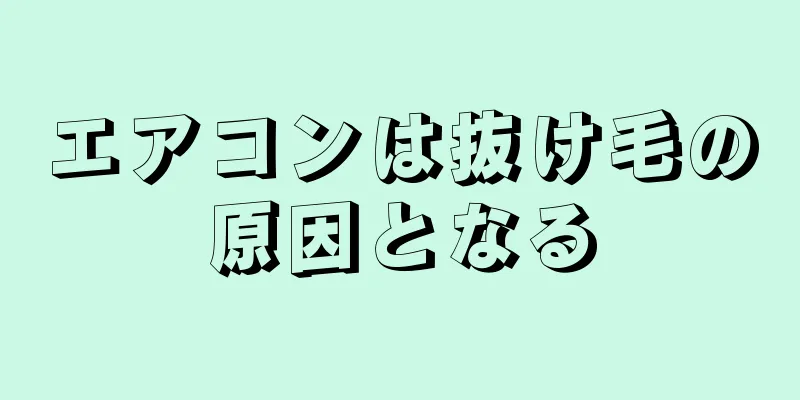 エアコンは抜け毛の原因となる