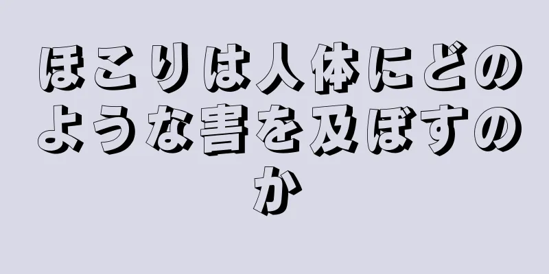 ほこりは人体にどのような害を及ぼすのか