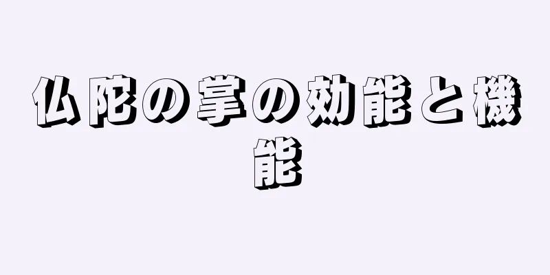 仏陀の掌の効能と機能