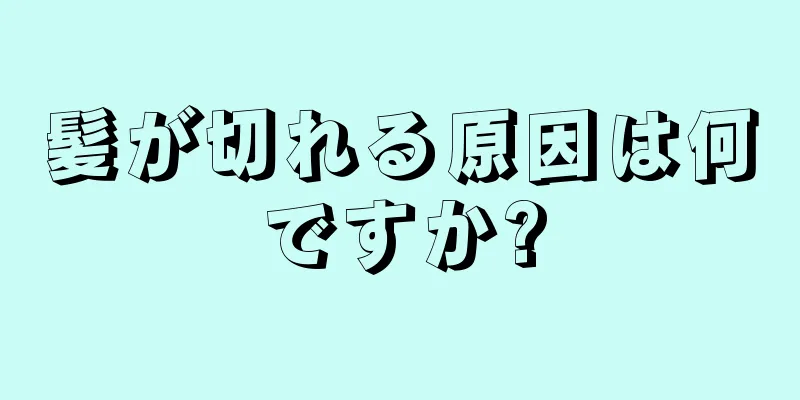 髪が切れる原因は何ですか?