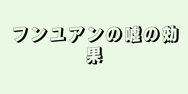 フンユアンの嘘の効果