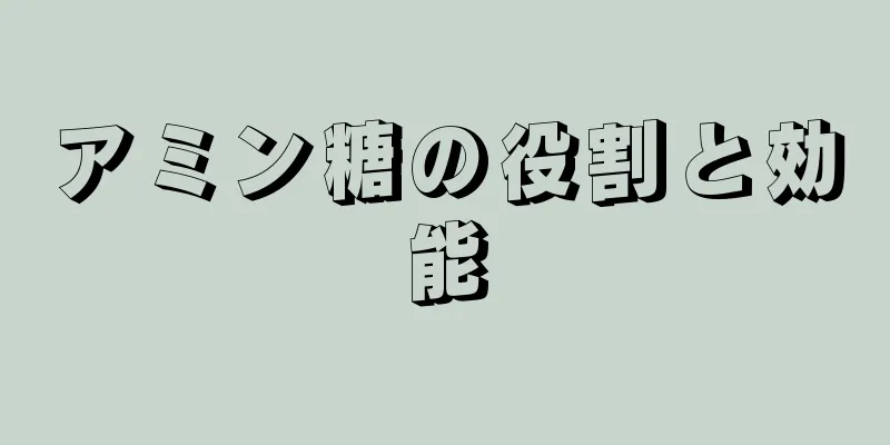 アミン糖の役割と効能