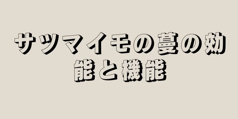 サツマイモの蔓の効能と機能