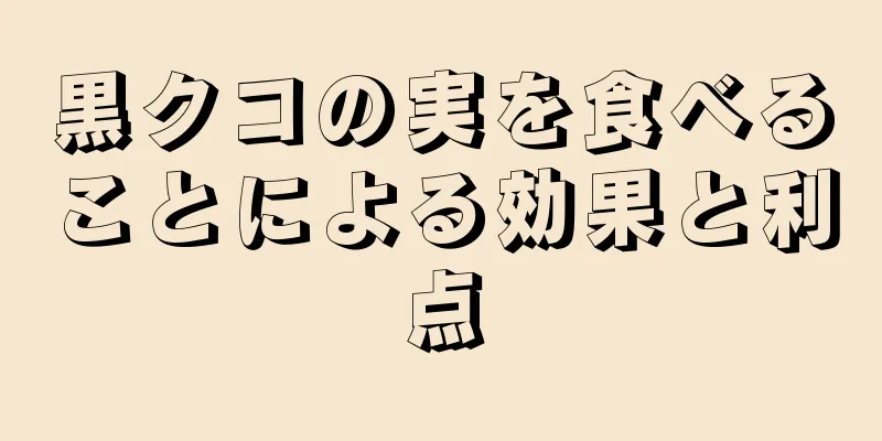 黒クコの実を食べることによる効果と利点