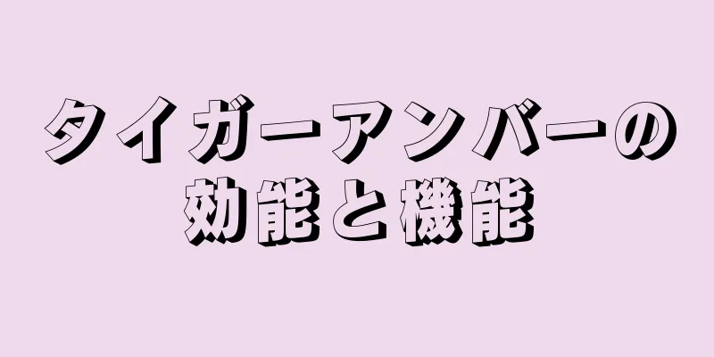 タイガーアンバーの効能と機能
