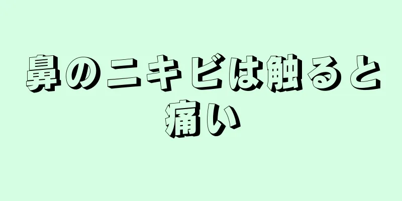 鼻のニキビは触ると痛い