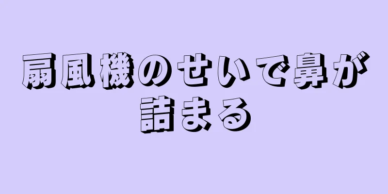 扇風機のせいで鼻が詰まる