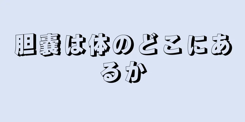 胆嚢は体のどこにあるか