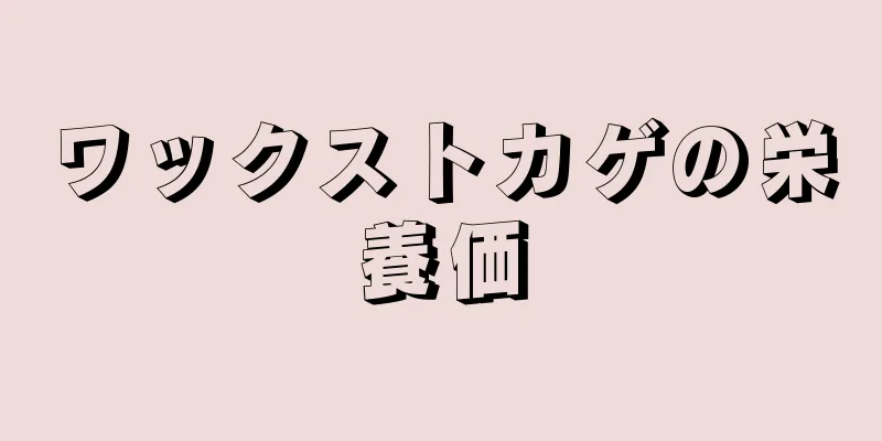 ワックストカゲの栄養価