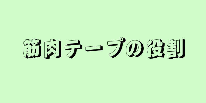 筋肉テープの役割