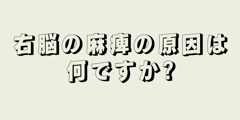 右脳の麻痺の原因は何ですか?