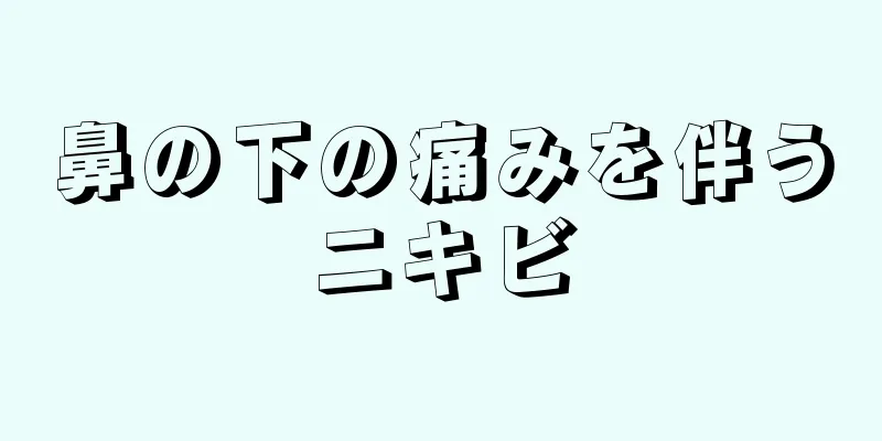 鼻の下の痛みを伴うニキビ