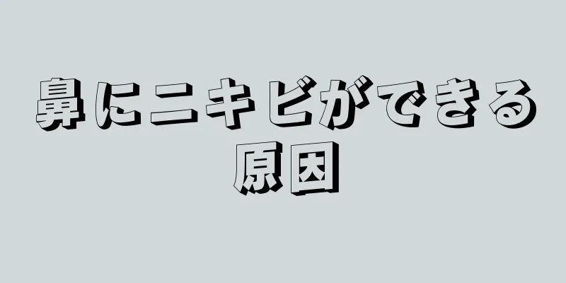 鼻にニキビができる原因