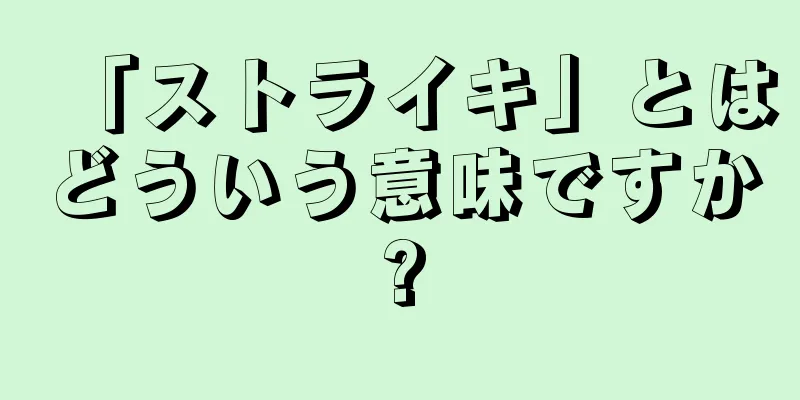 「ストライキ」とはどういう意味ですか?