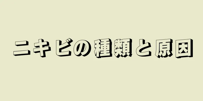 ニキビの種類と原因