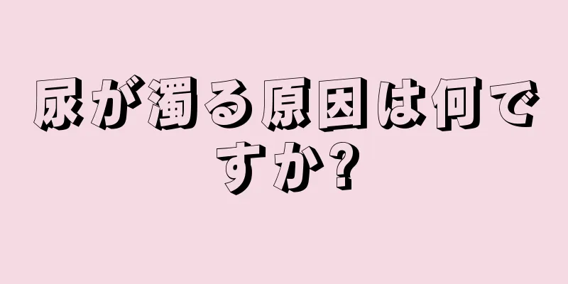 尿が濁る原因は何ですか?