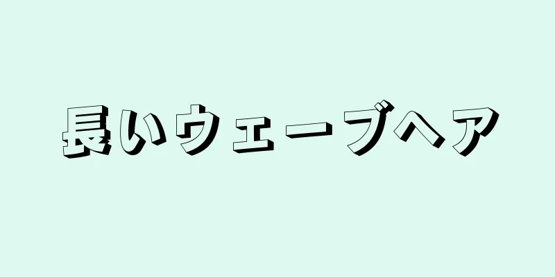 長いウェーブヘア