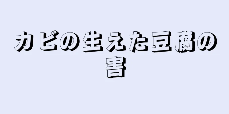 カビの生えた豆腐の害