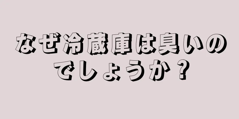 なぜ冷蔵庫は臭いのでしょうか？