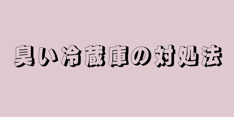 臭い冷蔵庫の対処法