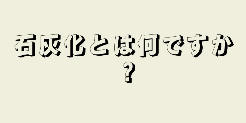 石灰化とは何ですか？